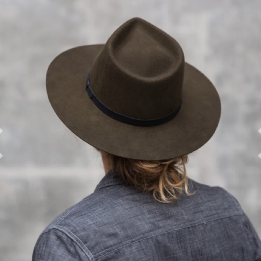 Yellow 108 Dylan Fedora - Dark Olive X-Large